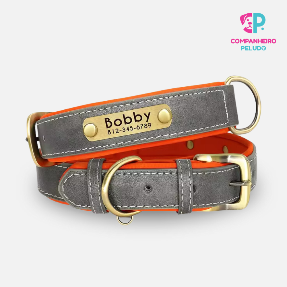 Collar de Cuero Personalizado Para Perros y Gatos – Calidad Premium