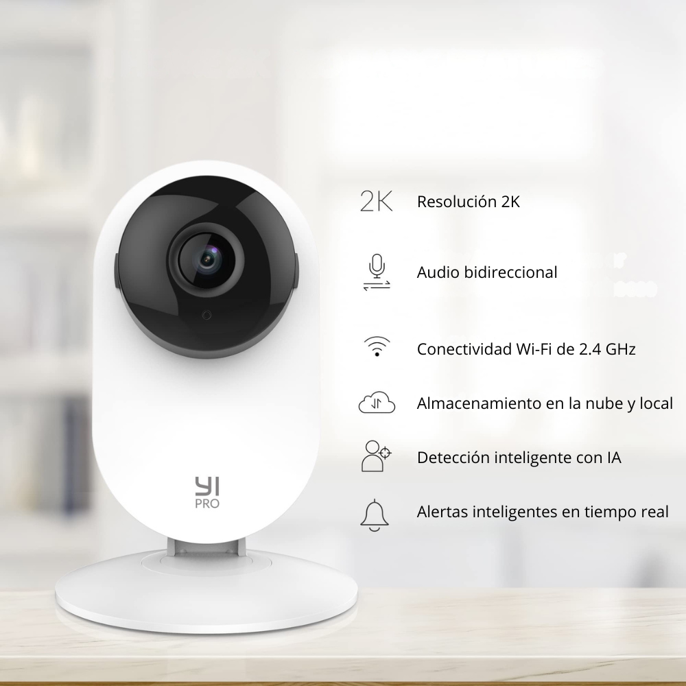 Compañero Cam 2K 3mp | Cámara con IA, Visión Nocturna y Audio 2 vías